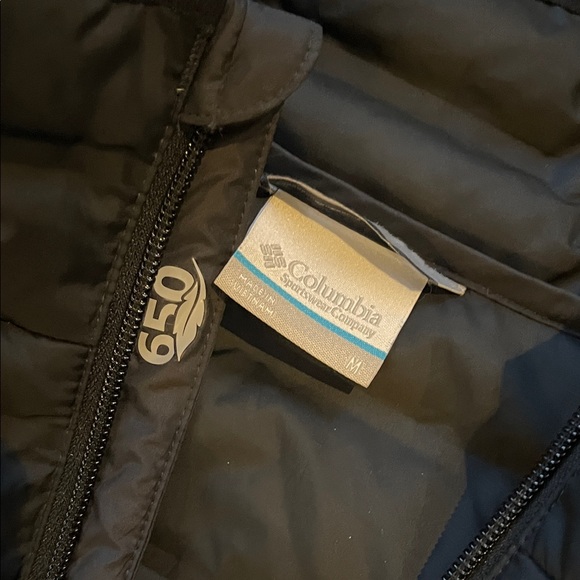 Men’s Columbia Midnight Black Down Puffer Jacket - Picture 2 of 5